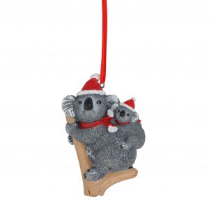 Christmas Koala & Joey Hanging Ornament