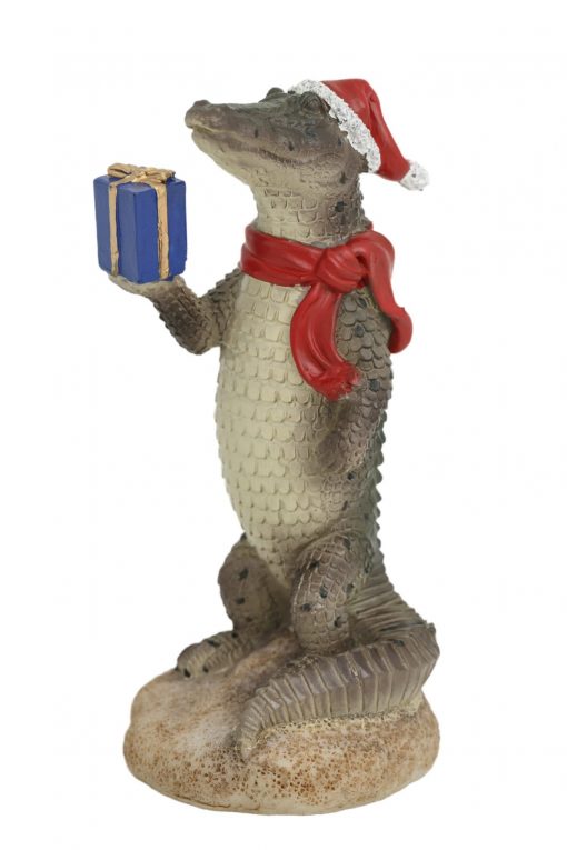 Crocodile with Present Figure