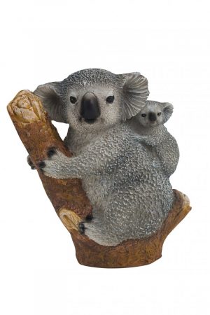 Koala Mum & Joey Figure 12cm H