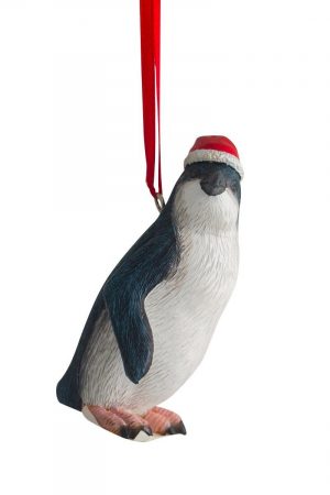 Christmas Penguin Hanging Ornament 8cm