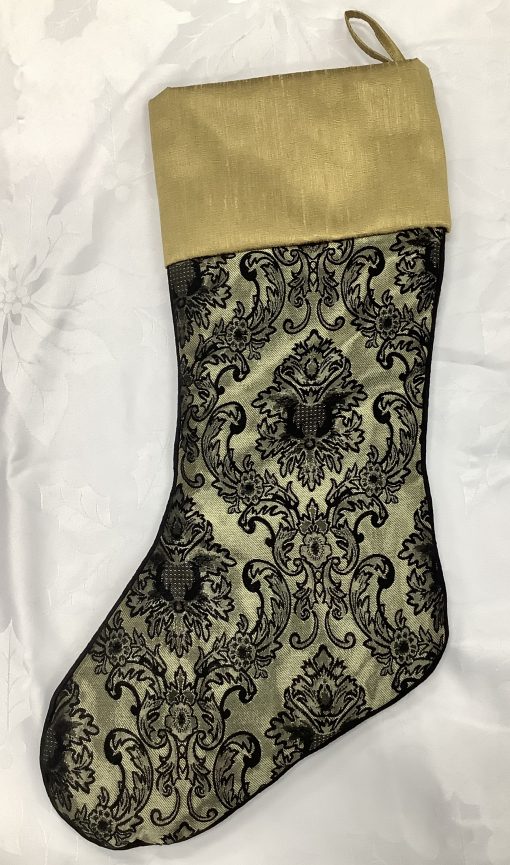 Christmas Stocking - Damask - Big Christmas